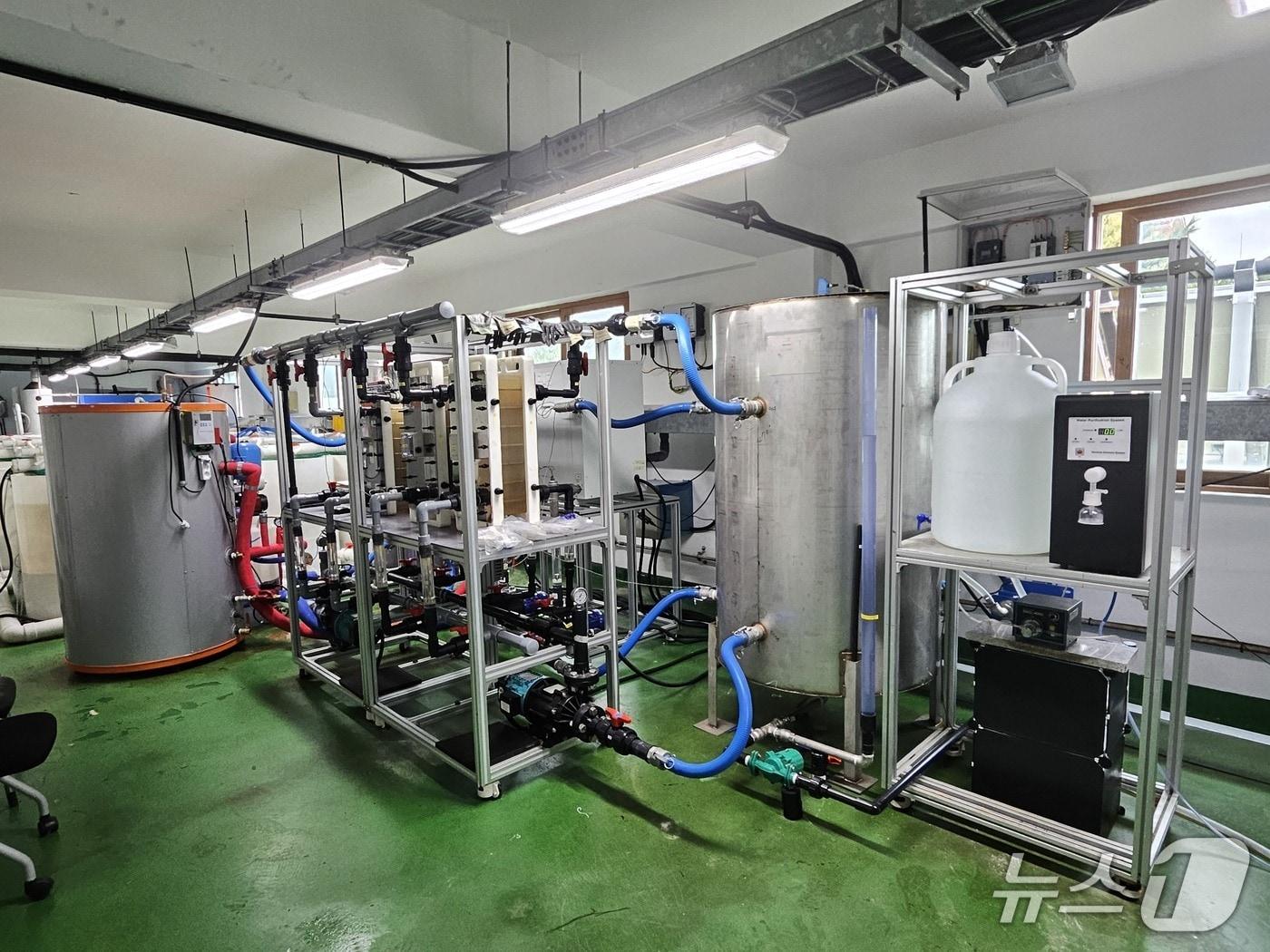 본문 이미지 - 실증 설비.&#40;강릉원주대 제공, 재판매 및 DB 금지&#41; 2025.10.24/뉴스1