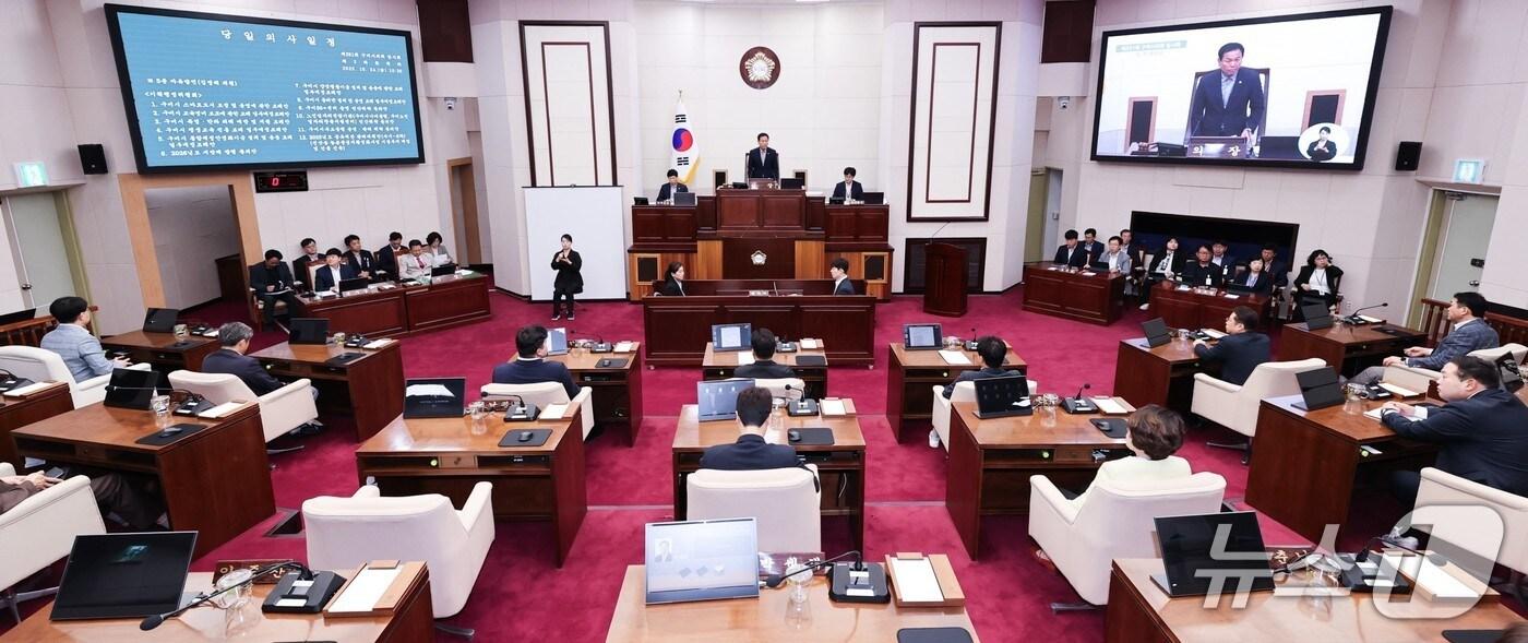 구미시의회 임시회 본회의 전경(구미시의회 제공. 재판매 및 DB금지)/뉴스ㄱㅜ미