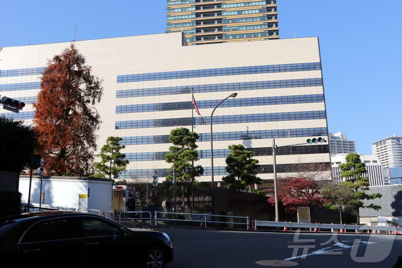 일본 도쿄 미나토구 아카사카에 위치한 미국 대사관 전경. 2014.12.09 ⓒ AFP=뉴스1 ⓒ News1 김지완 기자