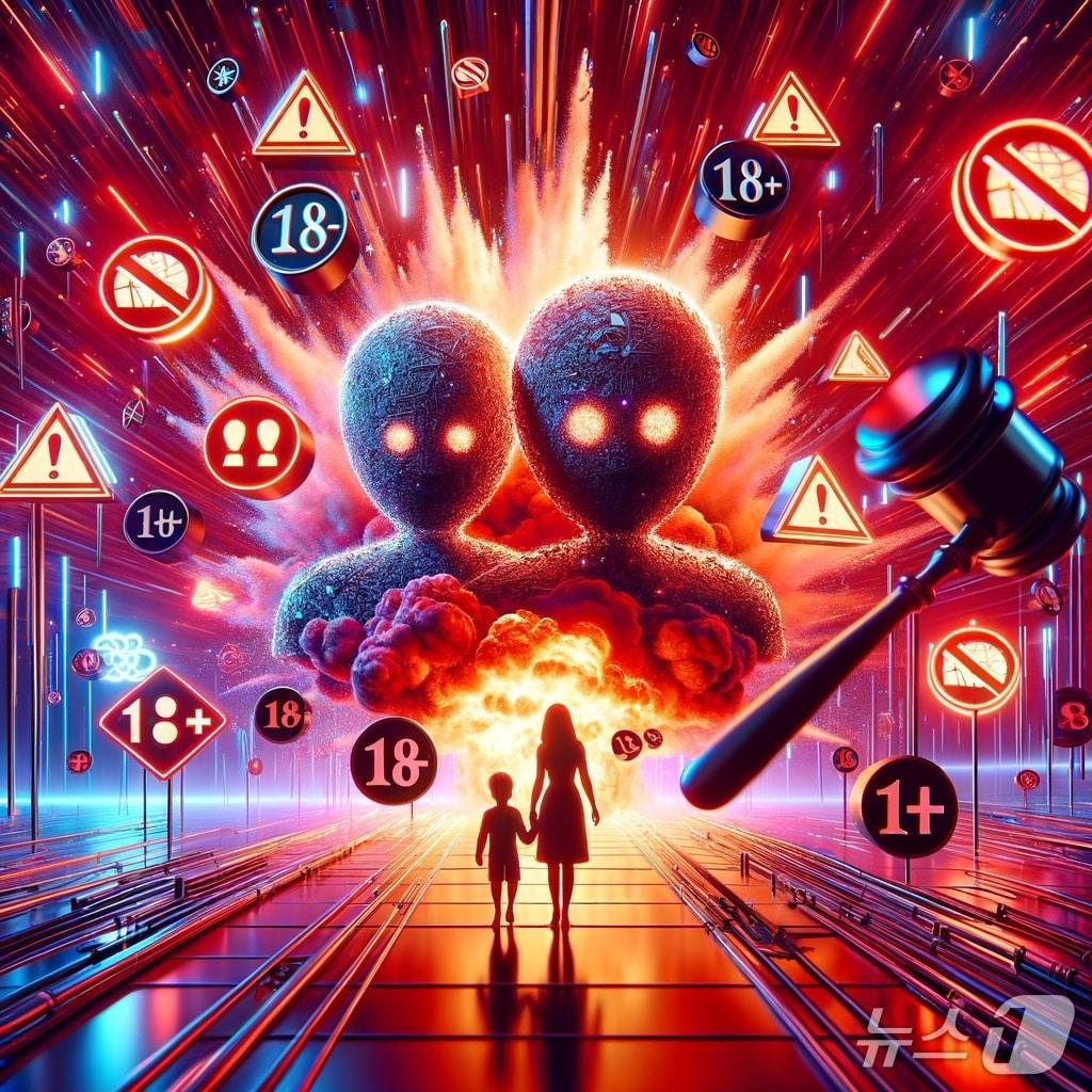 본문 이미지 - AI 챗봇 성적 콘텐츠 개방 관련 퍼플렉시티 AI 이미지 생성 요청 이미지.