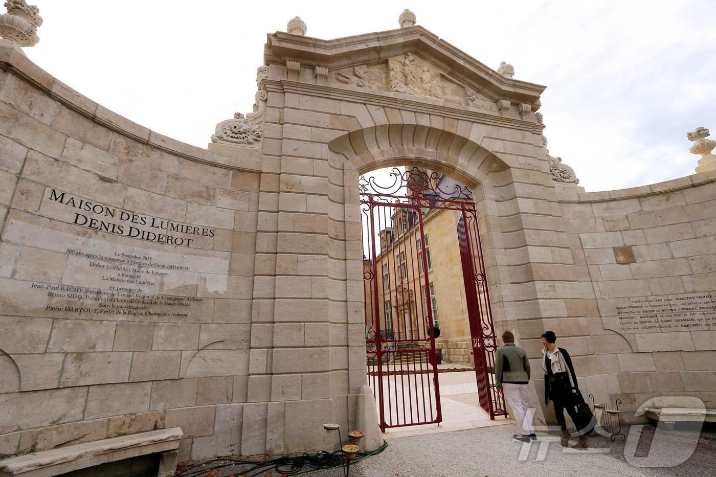 프랑스 랑그르에 있는 드니 디드로 기념 박물관 '메종 데 루미에르' ⓒ AFP=뉴스1