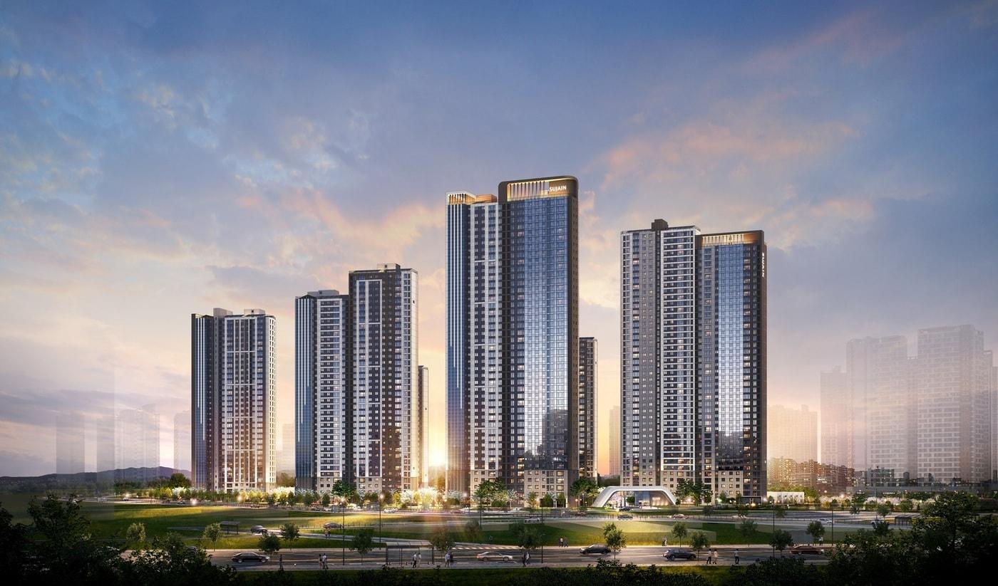 인하대역 수자인 로이센트 투시도(BS한양 제공) 뉴스1 ⓒ News1