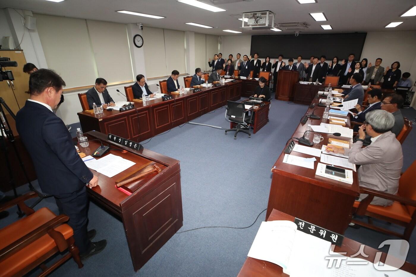 제주특별자치도의회 의회운영위원회 회의실.(제주특별자치도의회 제공, 재판매 및 DB 금지)