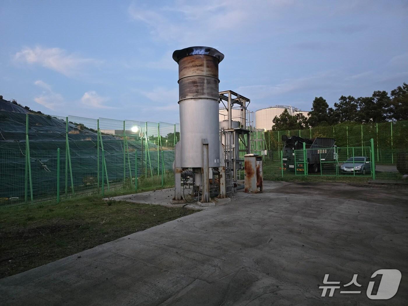 본문 이미지 - 색달매립장 온실가스 감축설비(서귀포시 제공)/뉴스1