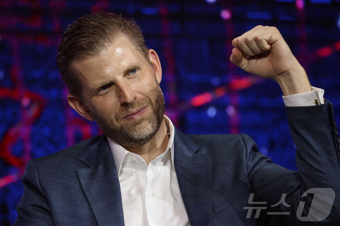 에릭 트럼프. 2025.08.29 ⓒ 로이터=뉴스1 ⓒ News1 이지예 객원기자