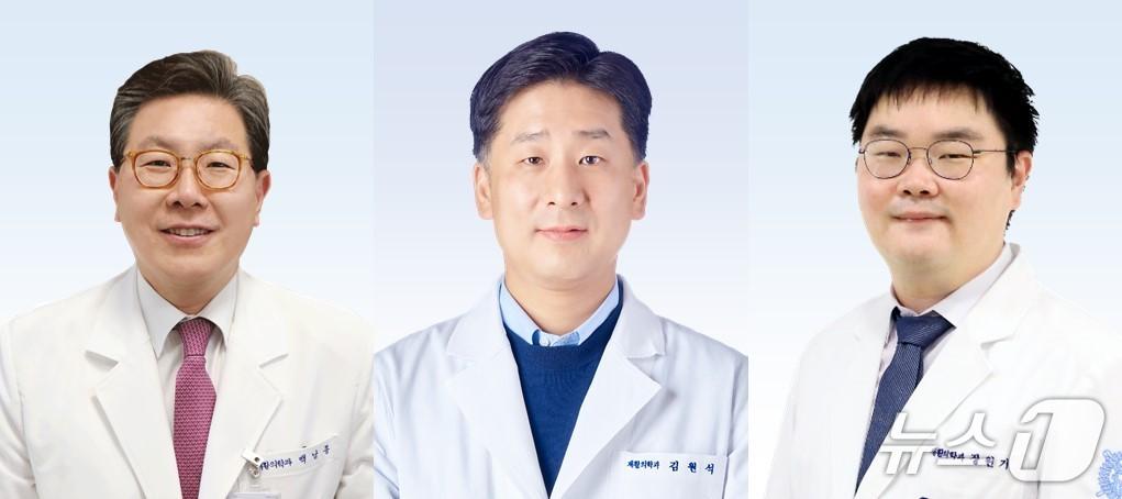 본문 이미지 - (왼쪽부터)분당서울대병원 재활의학과의 백남종·김원석·장원기 교수.(분당서울대병원 제공)