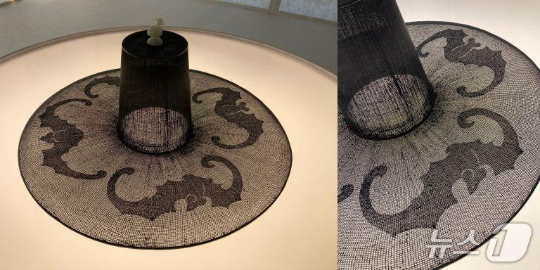 본문 이미지 - 국가무형유산 갓일 보유자 박창영 제작 박쥐문양 갓