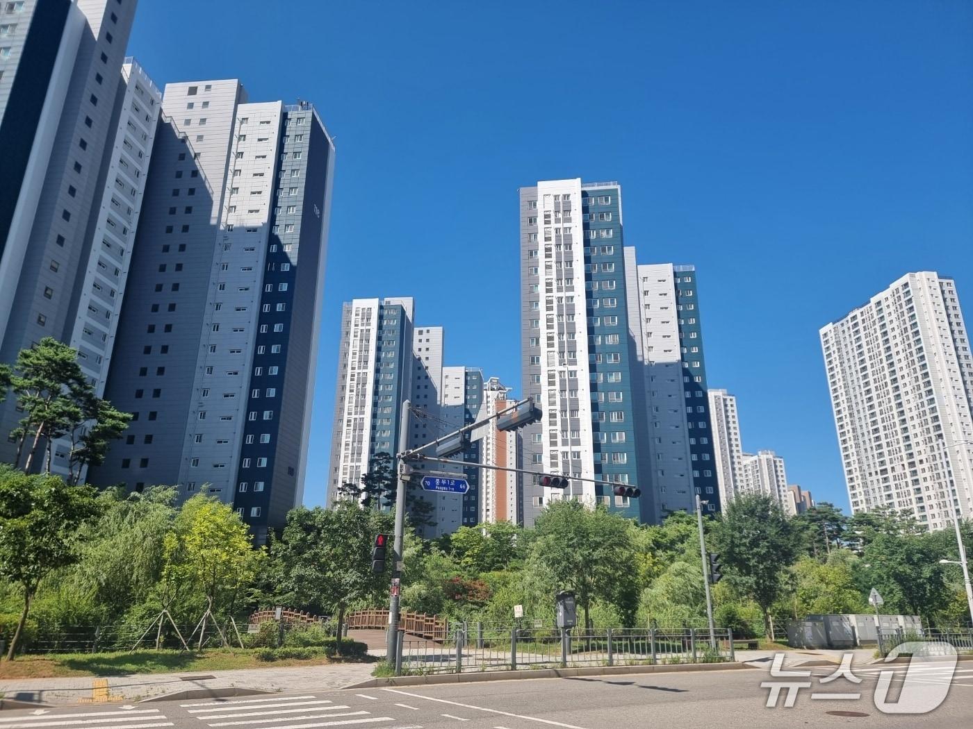 본문 이미지 - 김포시 풍무역 인근 아파트 단지 모습/ 뉴스1 ⓒ News1 