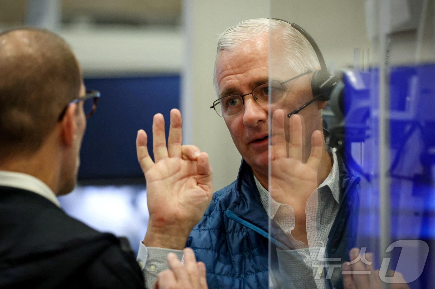 뉴욕증권거래소 트레이더들 ⓒ 로이터=뉴스1