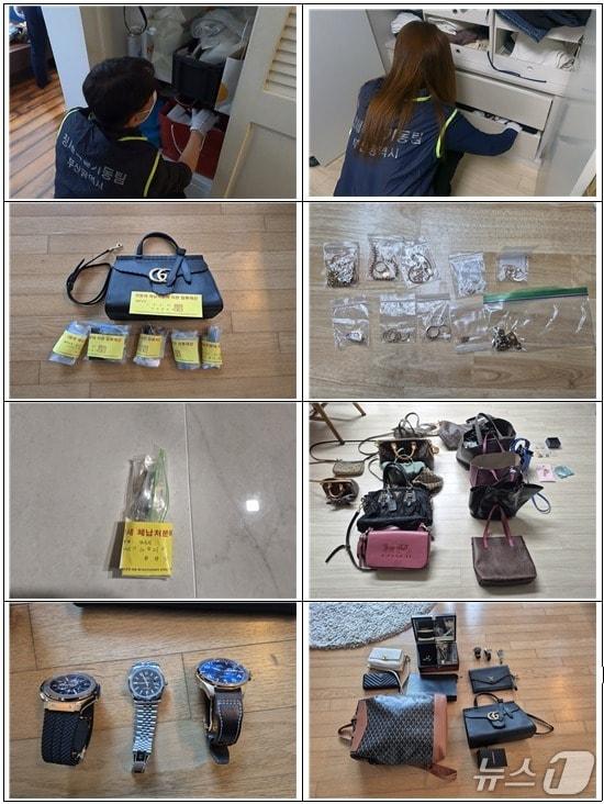 본문 이미지 - 고액체납자 가택수색 및 압류물품 사진.(부산시 제공. 재판매 및 B금지)