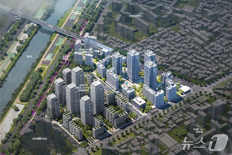 본문 이미지 -  중랑구 면목동 174-1 일대 예상 조감도 &#40;서울시 제공&#41; 뉴스1 ⓒ News1