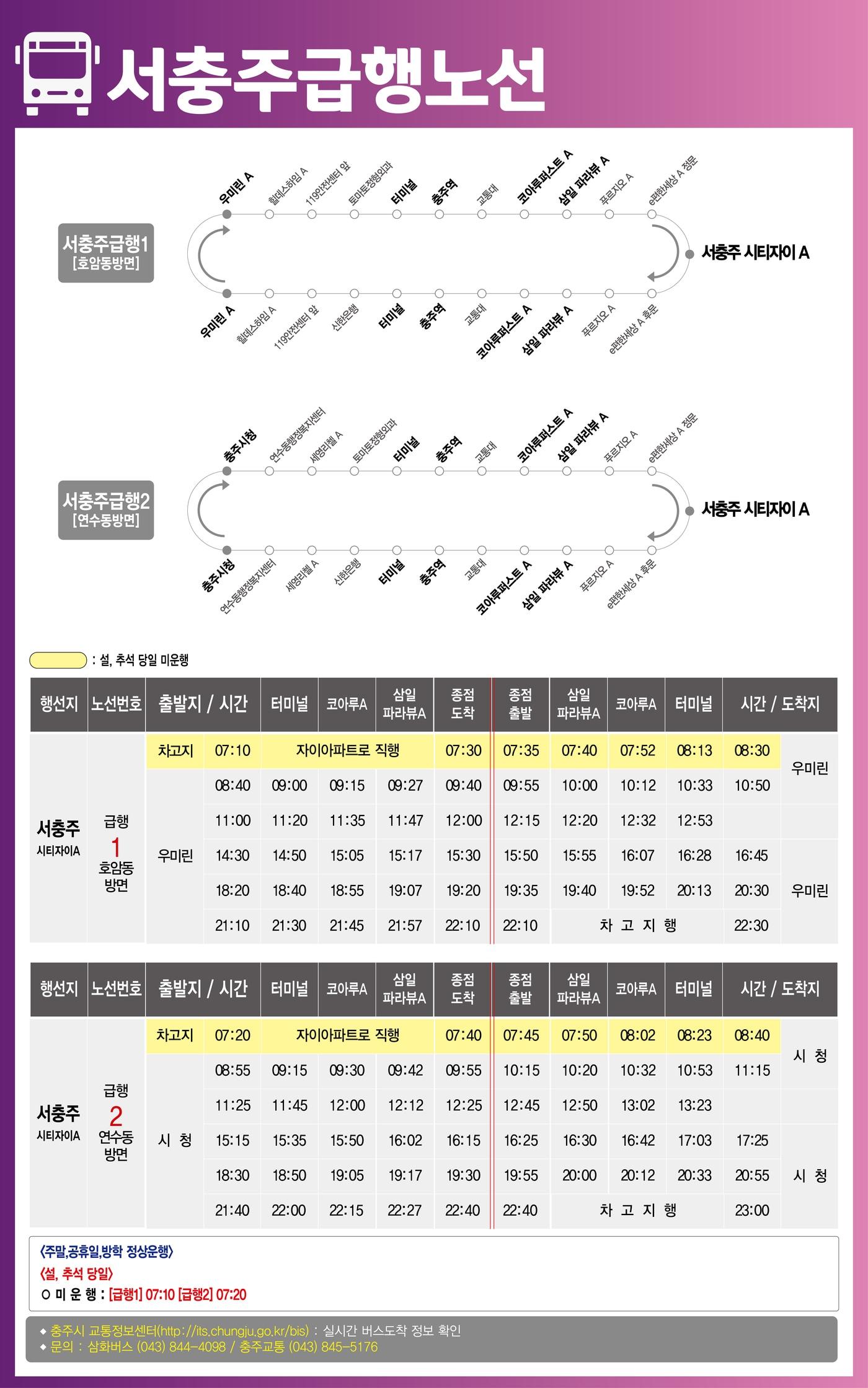본문 이미지 -  서충주 급행버스 노선도.&#40;충주시 제공. 재판매 및 DB금지&#41;/뉴스1