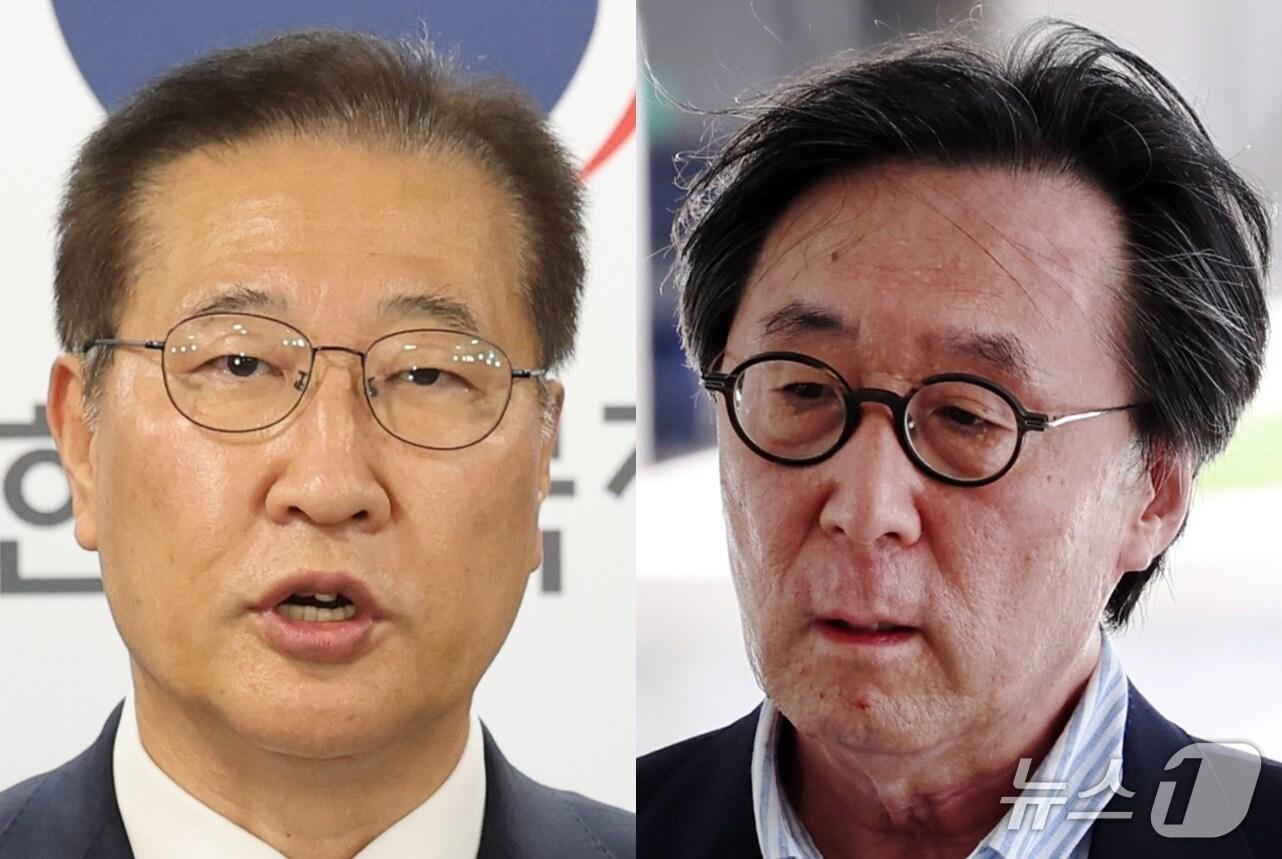본문 이미지 - 박성재 전 법무부 장관(왼쪽)과 장호진 전 국가안보실장./ⓒ 뉴스1