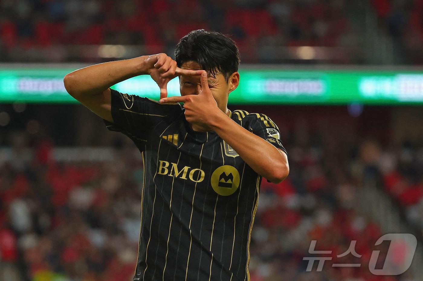 LA FC 손흥민이 추석 당일 5경기 연속골에 도전한다.  ⓒ AFP=뉴스1
