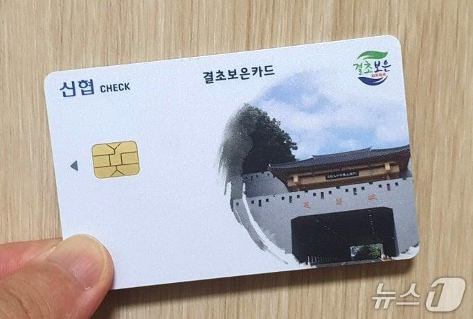 본문 이미지 -  결초보은카드&#40;보은군 제공. 재판매 및 DB금지&#41; /뉴스1 