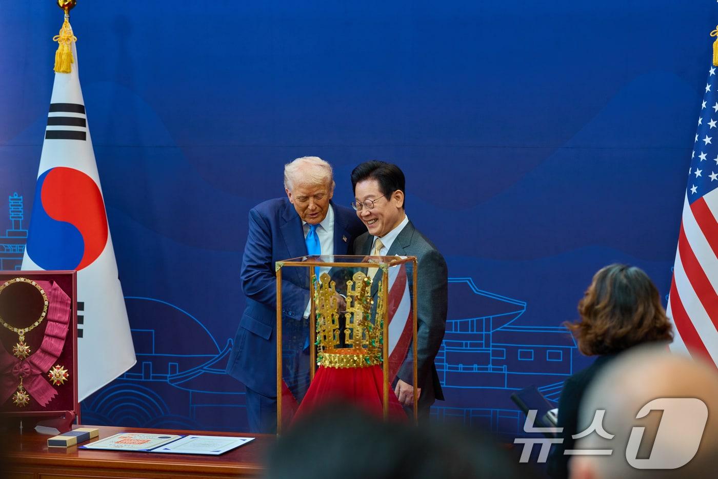 이재명 대통령과 도널드 트럼프 미국 대통령. (이재명 대통령 SNS. 재판매 및 DB 금지) 2025.10.30/뉴스1 ⓒ News1 허경 기자