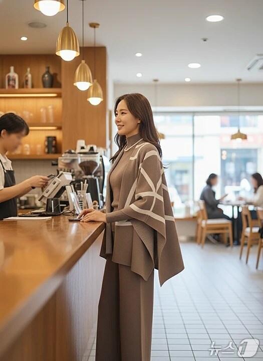 본문 이미지 - 의류매장 '버디'가 매장에서 판매하는 옷과 모델을 AI로 합성한 이미지(버디 제공)/뉴스1