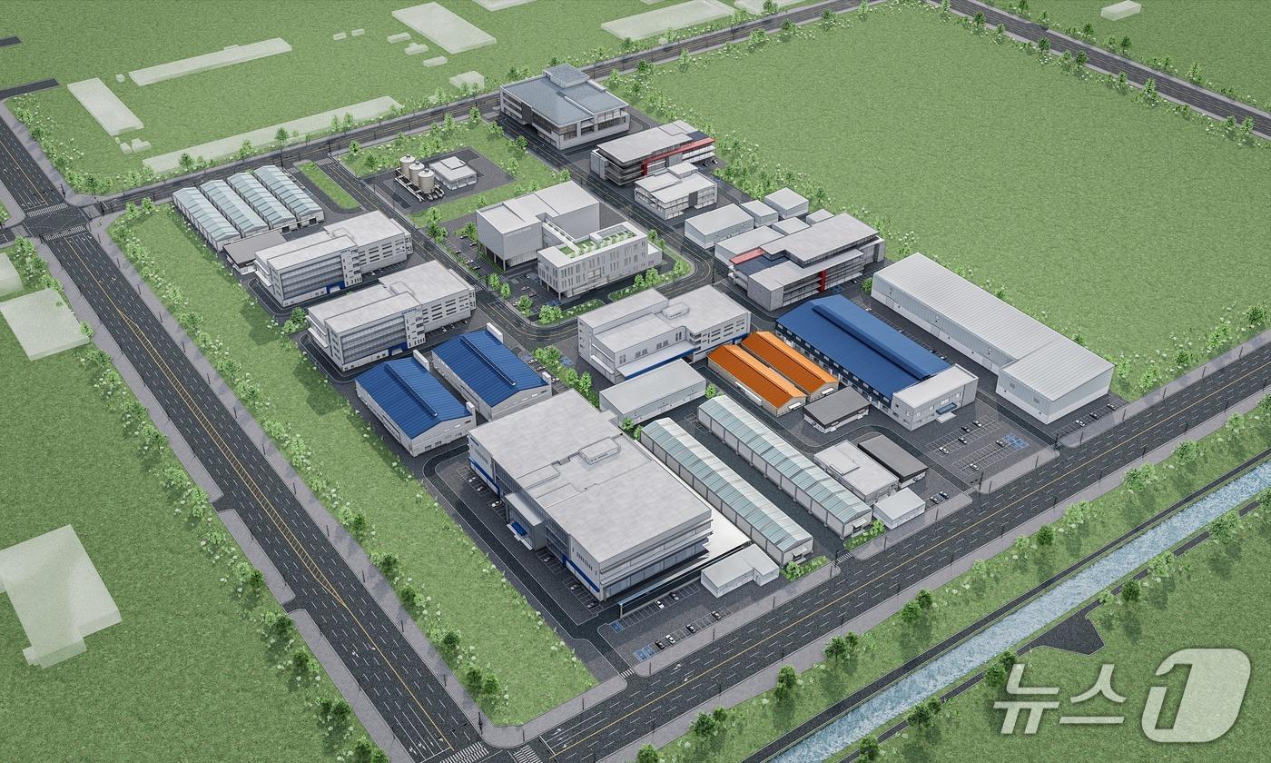 새만금 스마트 수산가공종합단지 입주업체 조감도./뉴스1