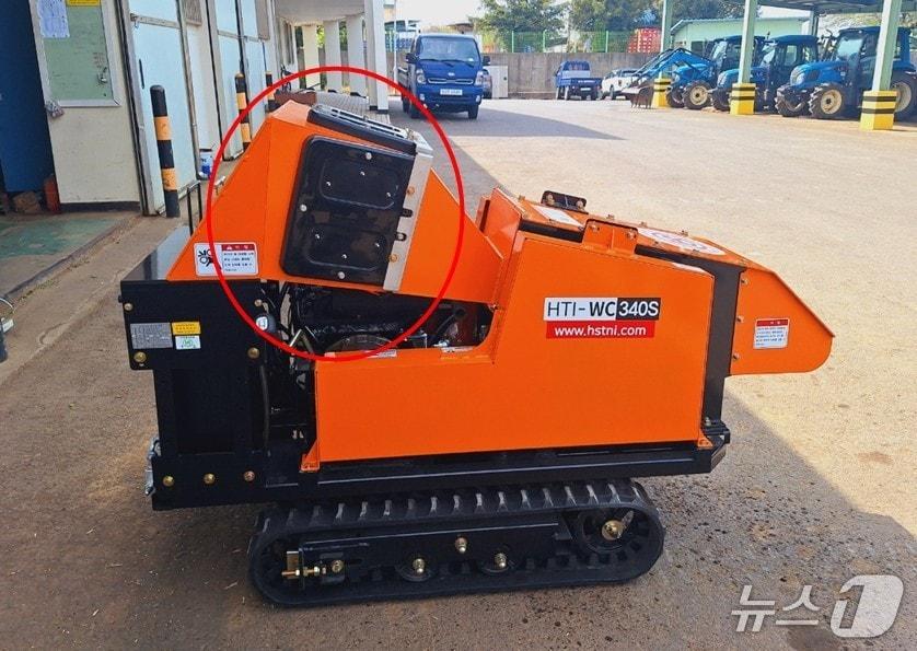 본문 이미지 - 빨간색 동그라미 부분이 무선인식 기반 안전기능강화 장치.(제주특별자치도 제공, 재판매 및 DB 금지)