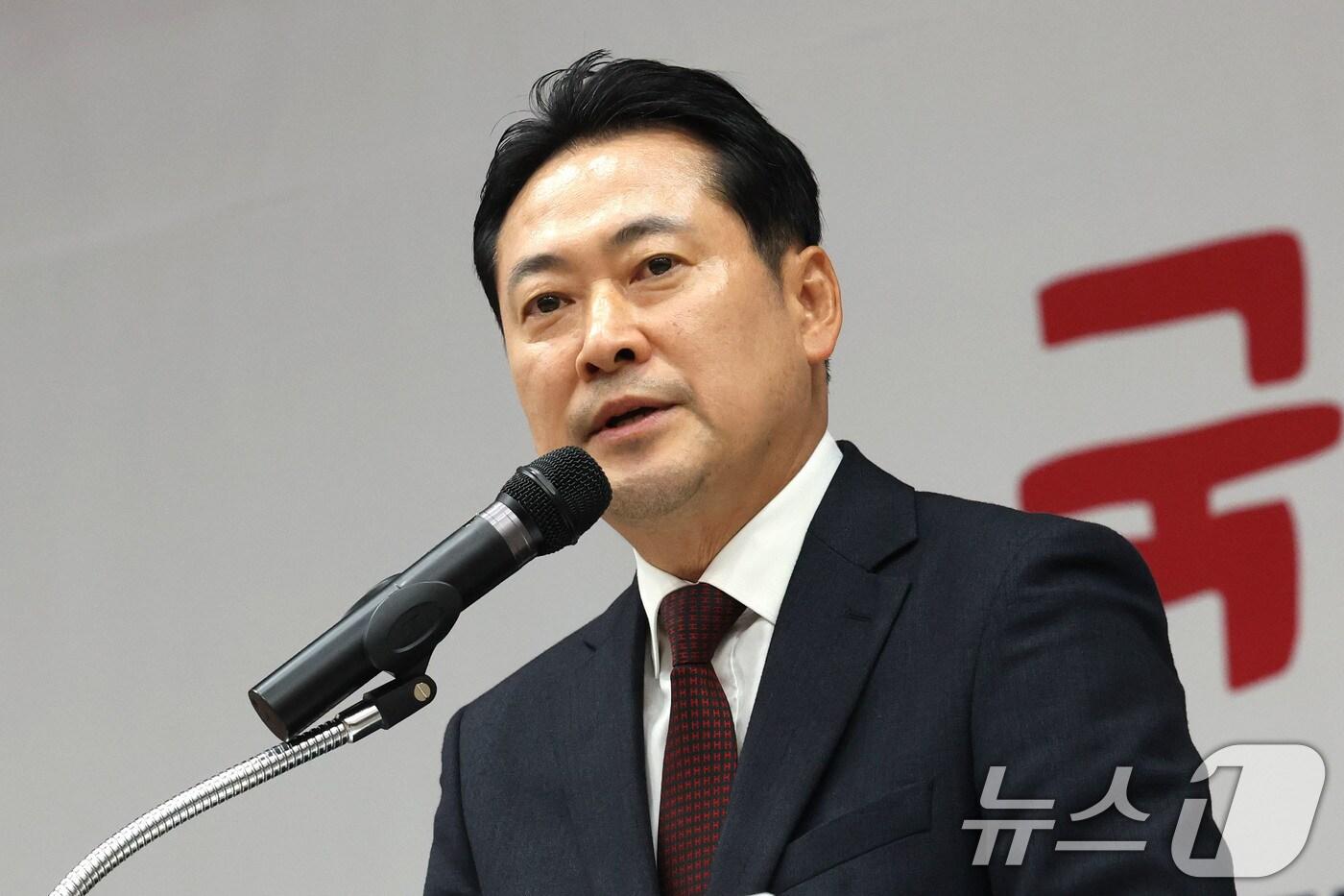 장동혁 국민의힘 대표가 31일 서울 강남구 SETEC에서 열린 서울시당 당협위원장 및 선출공직자 워크숍에서 발언하고 있다. 2025.10.31/뉴스1 ⓒ News1 이광호 기자