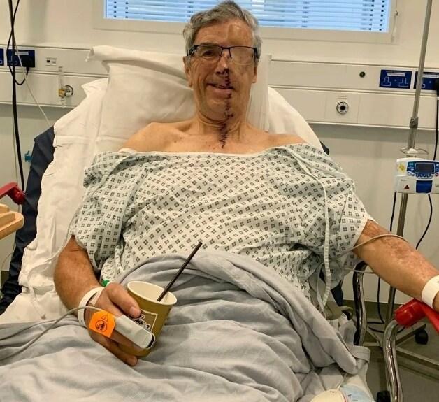 병원에서 3D 프린터 이식수술을 받기 위해 준비하고 있는 데이브 리저츠. 피플