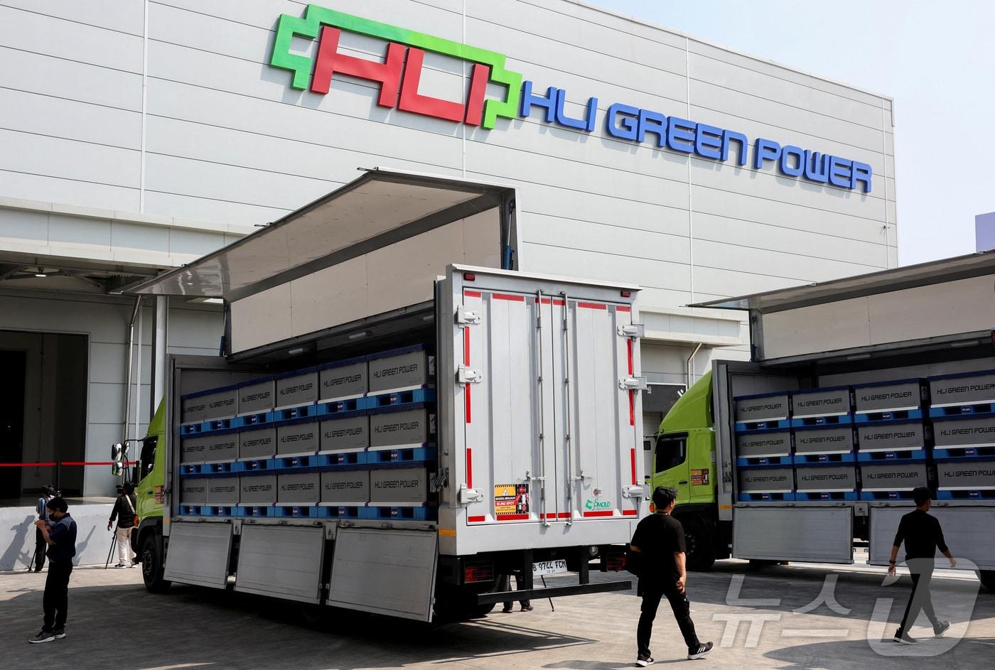 인도네시아 서자바주 카라왕에 위치한 현대자동차그룹과 LG에너지솔루션 합작사 HLI 그린파워의 배터리 셀 생산 공장 모습. 2024.07.03. ⓒ 로이터=뉴스1 ⓒ News1 윤다정 기자