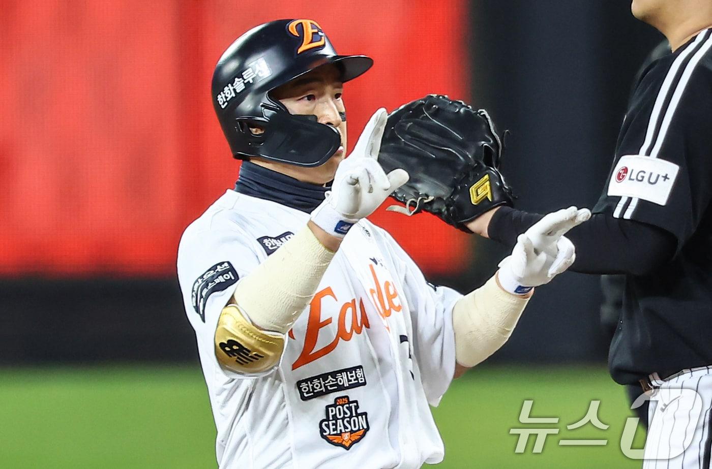 본문 이미지 - 한화 손아섭 2025.10.31 ⓒ 뉴스1 김도우 기자