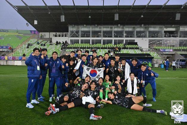 본문 이미지 - 한국 U20 대표팀&#40;대한축구협회 제공. 재판매 및 DB 금지&#41; 2025.10.4/뉴스1