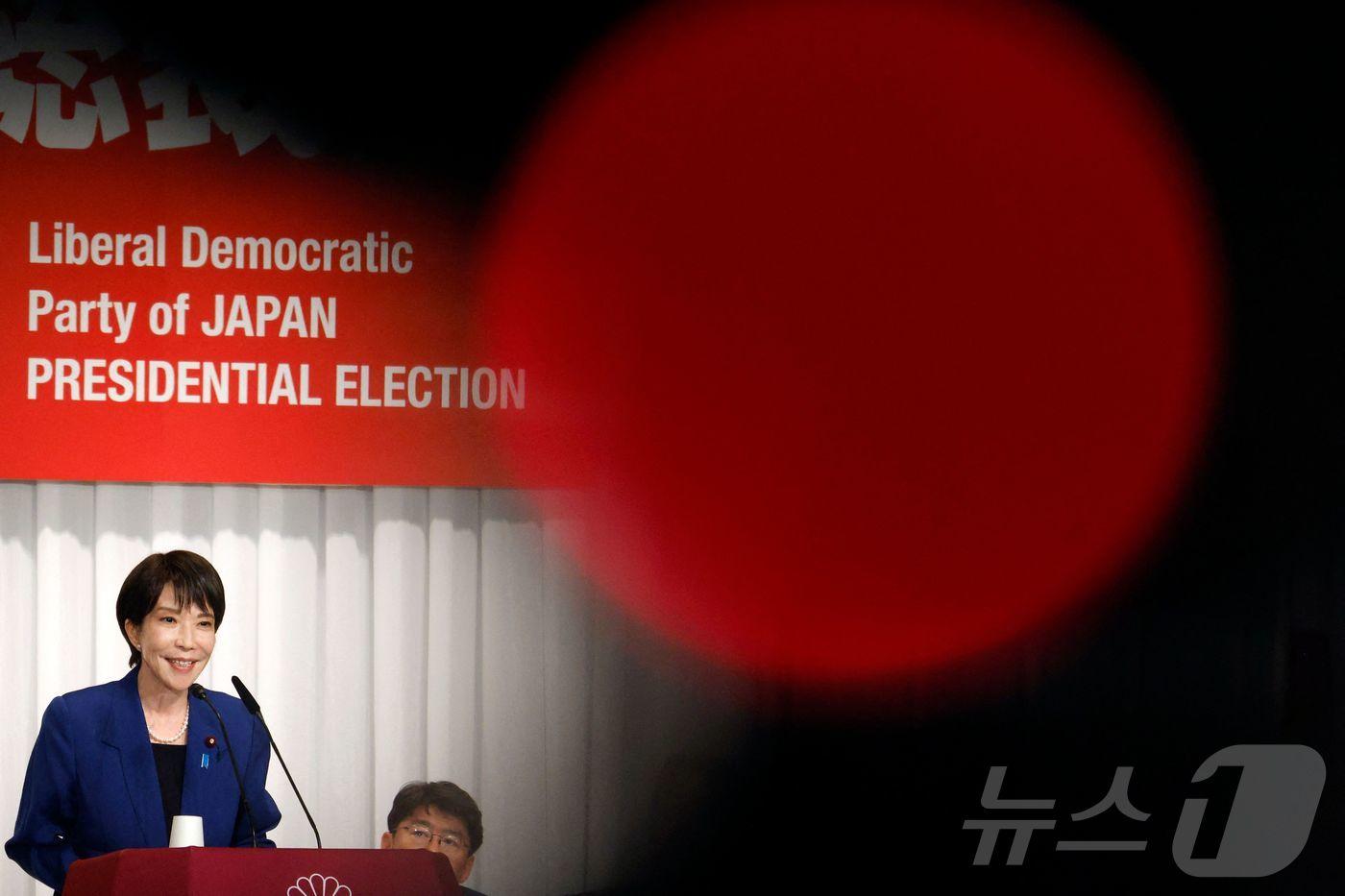 다카이치 사나에 일본 집권 자민당 신임 총재 겸 차기 총리. 2025.09.22 ⓒ AFP=뉴스1 ⓒ News1 이지예 객원기자