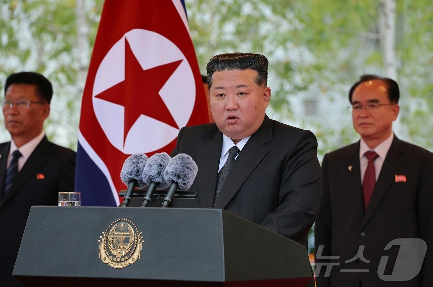 &#40;평양 노동신문=뉴스1&#41; = 김정은 북한 노동당 총비서 [국내에서만 사용가능. 재배포 금지. DB 금지. For Use Only in the Republic of Korea. Redistribution Prohibited] rodongphoto@news1.kr