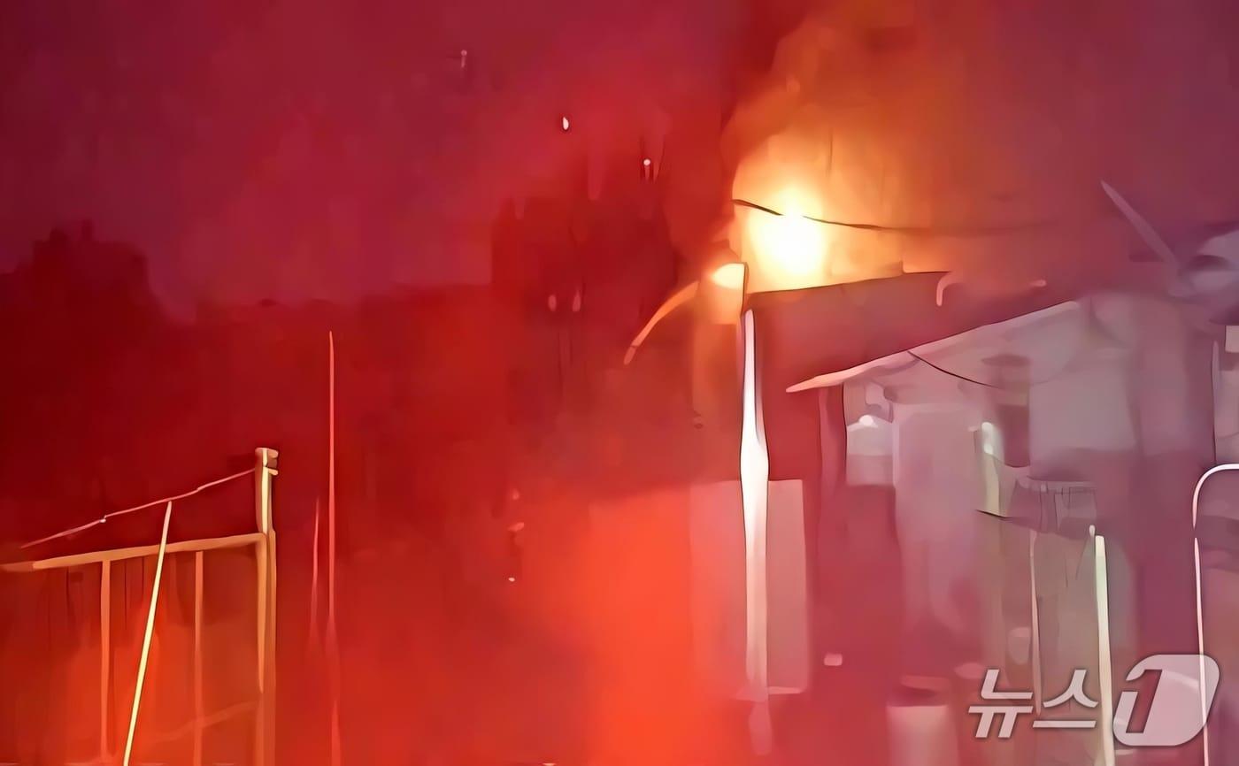 화재 현장. &#40;경기도소방재난본부 제공. 재판매 및 DB 금지&#41; 2025.10.7/뉴스1