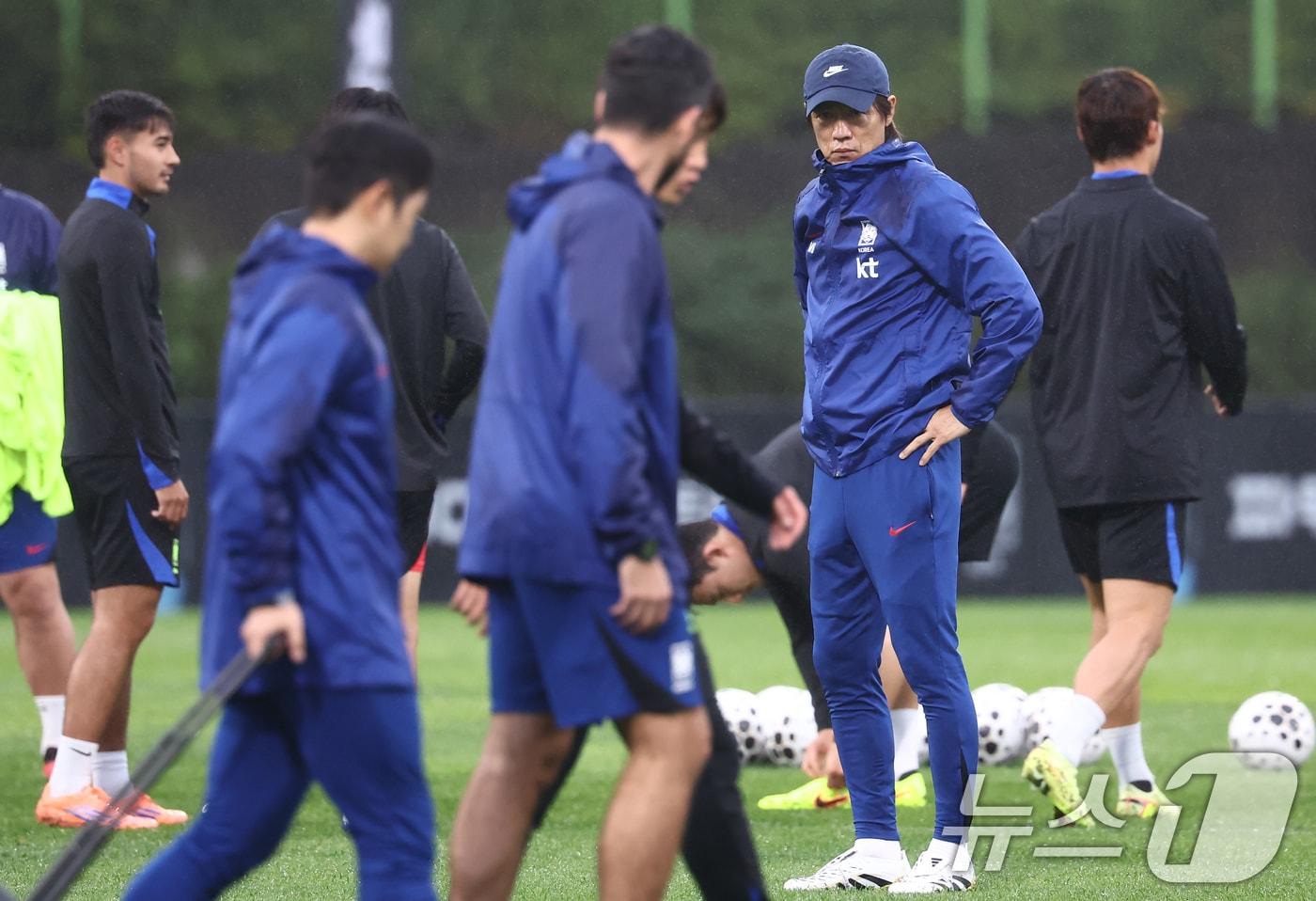 홍명보 감독은 부임 후 내내 &#34;선수들의 현재 경기력&#34;을 가장 강조했다.  ⓒ News1 김민지 기자