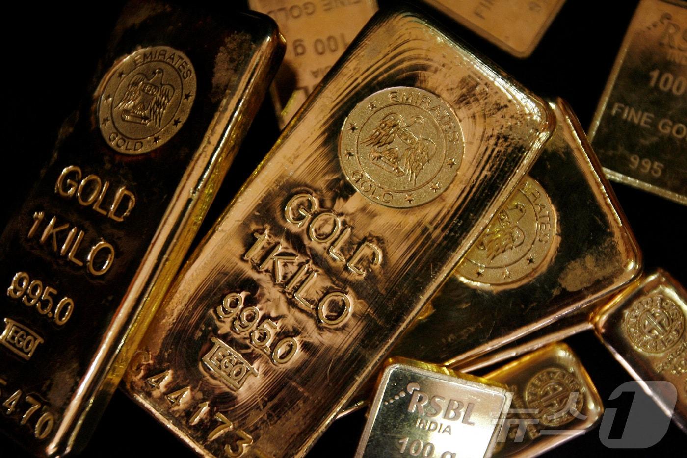 골드바 사진. ⓒ 로이터=뉴스1 ⓒ News1 이지예 객원기자