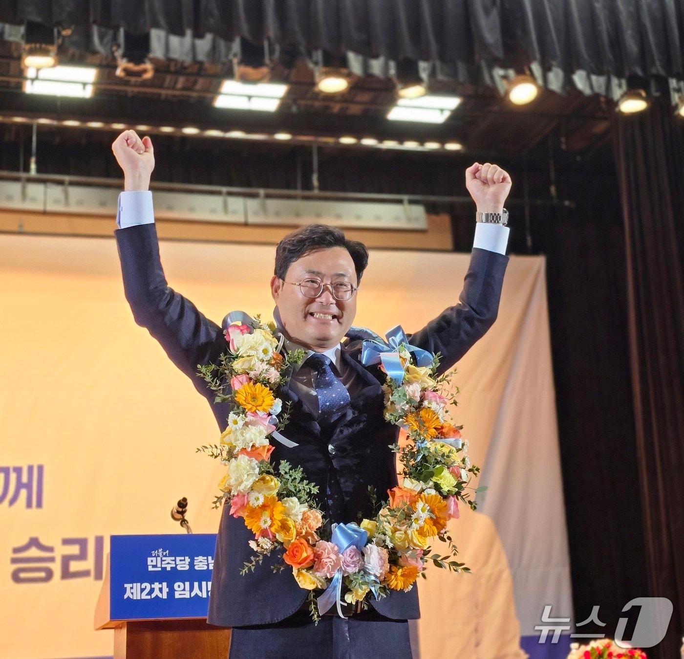 본문 이미지 - 신임 민주당 충남도당위원장에 선출된 이정문 의원.&#40;민주당 충남도당 제공. 재판매 및 DB금지&#41;