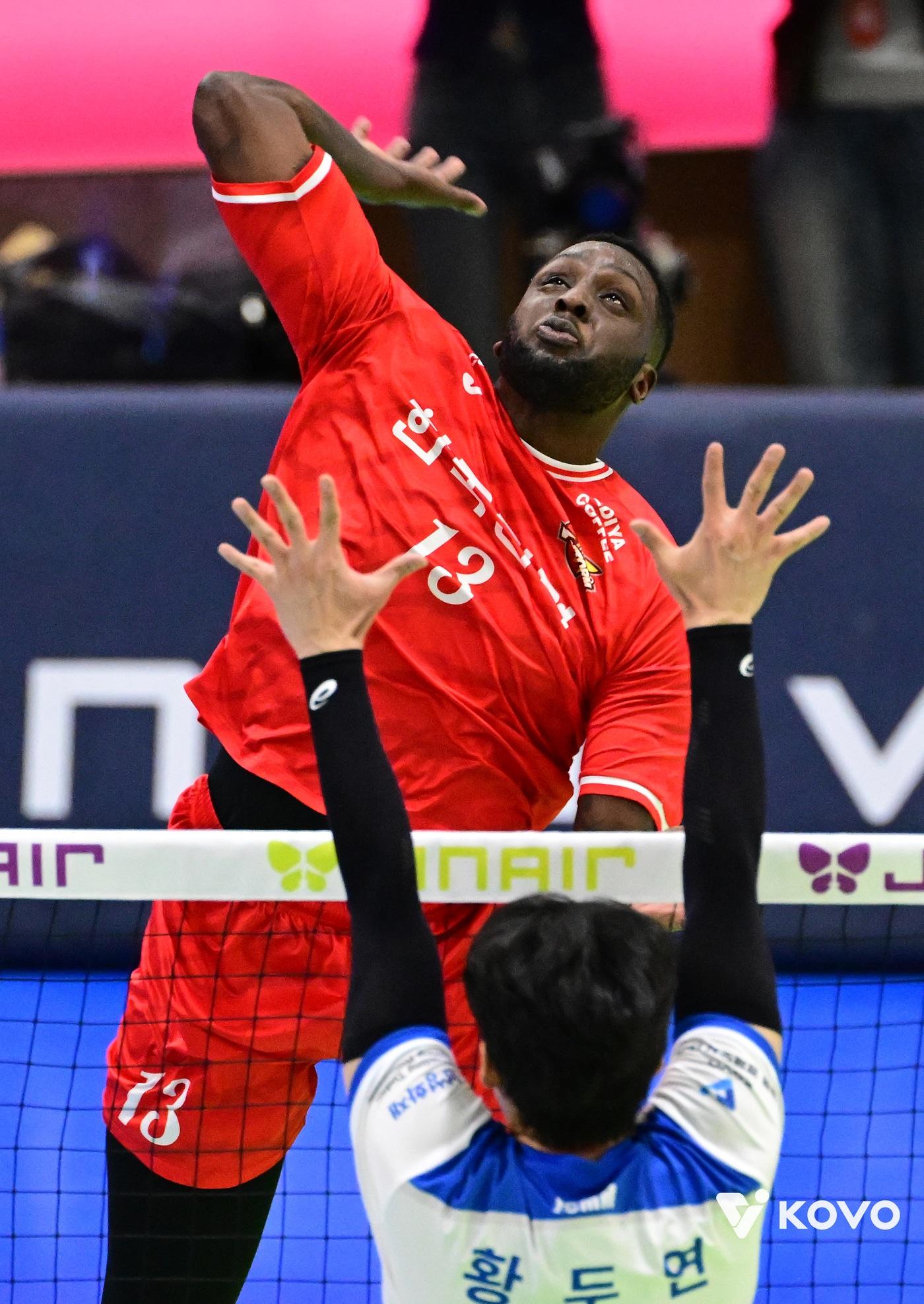 본문 이미지 - 한국전력 외국인선수 베논. &#40;KOVO 제공&#41;