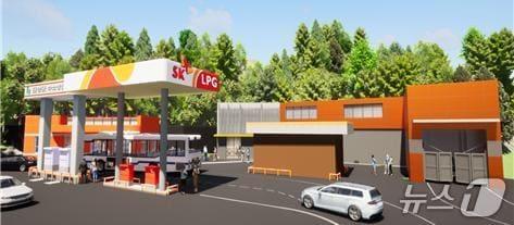 본문 이미지 - 단양 수소충전소 조감도.(단양군 제공, 재판매 및 DB금지)/뉴스1 