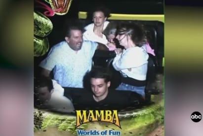 롤러코스터에서 발생할 뻔한 인명사고를 막아낸 에반스 부부. 출처=ABC뉴스.