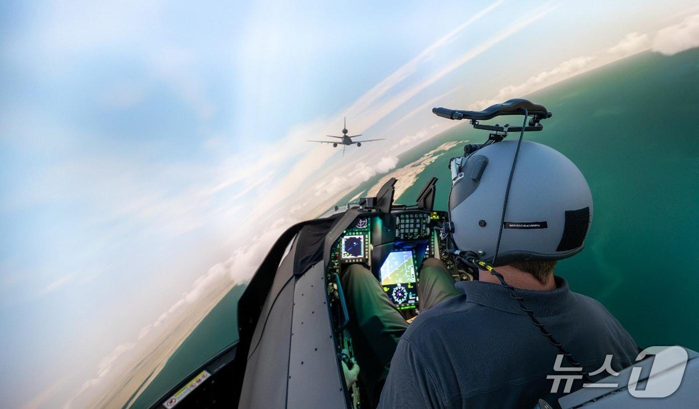 KF-16 시뮬레이터 모습.&#40;KAI 제공&#41; 