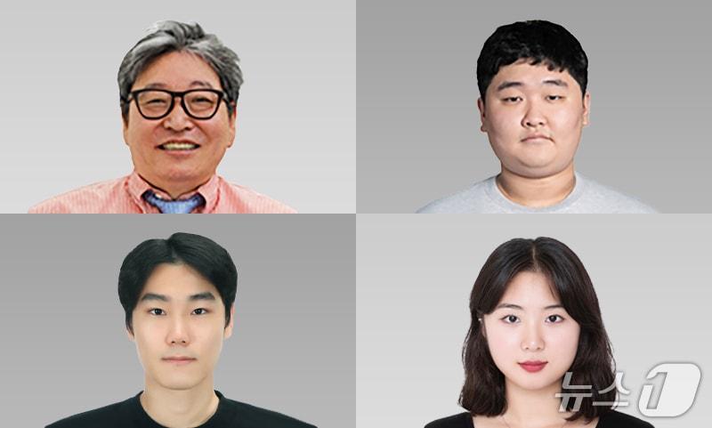 본문 이미지 - 좌측 상단부터 이상근 교수, 정민수·박민·황유정 석사과정생. &#40;서강대 제공&#41;
