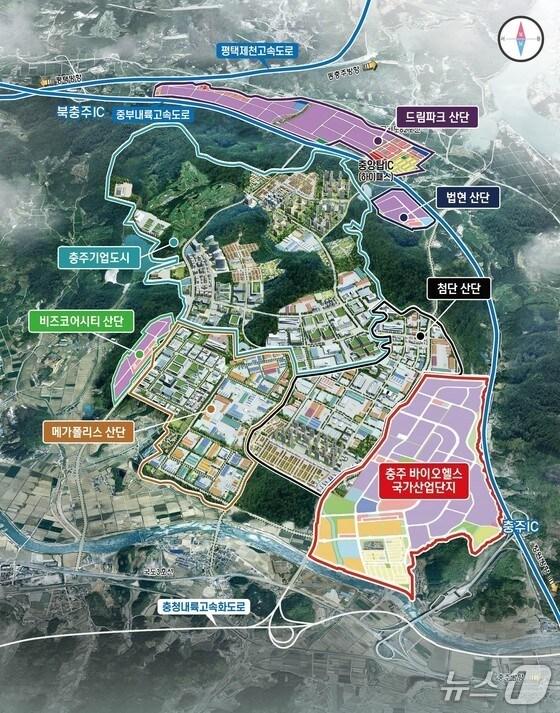 본문 이미지 -  충주 바이오헬스 국가산업단지 위치도.&#40;자료사진&#41;/뉴스1