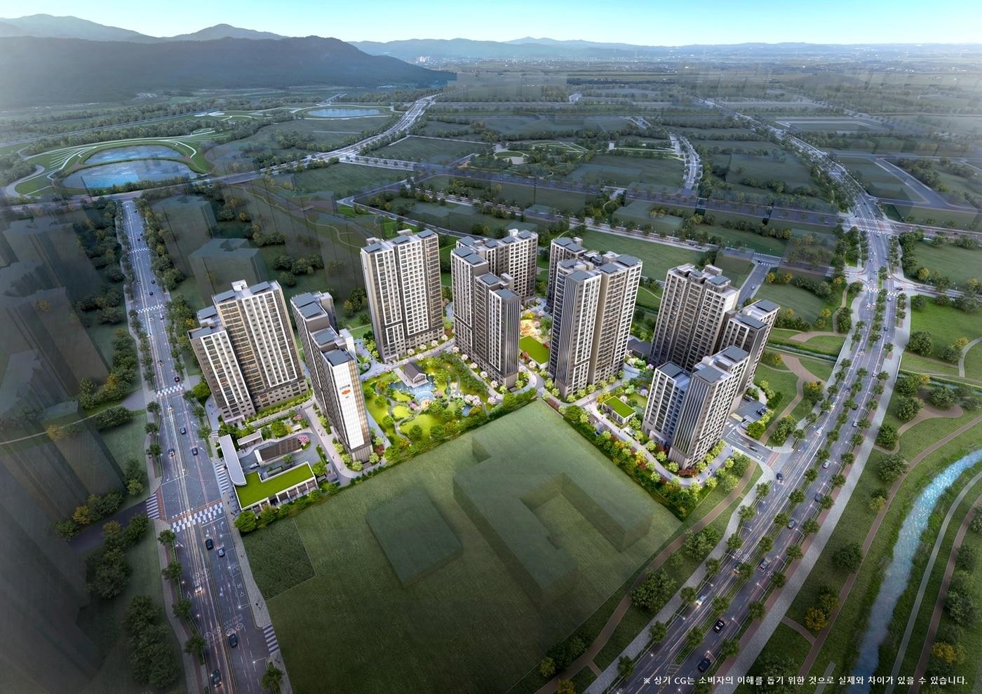 e편한세상 내포 에듀플라츠 조감도.(DL이앤씨 제공) / 뉴스1 ⓒ News1