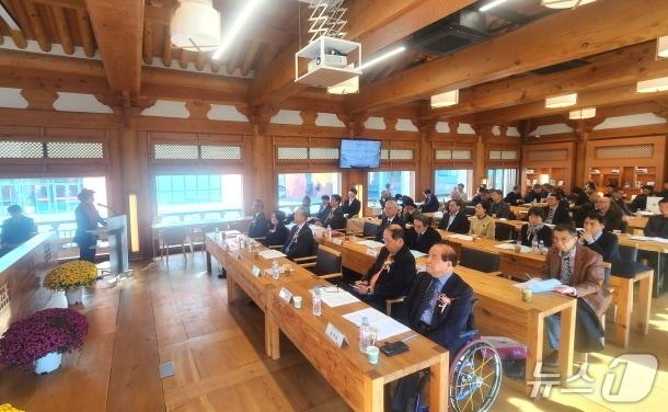 본문 이미지 - 11일 전북대 법학전문대학원에서 '한승헌 도서관 개관식'이 개최됐다.(전북대 제공, 재판매 및 DB 금지)/뉴스1