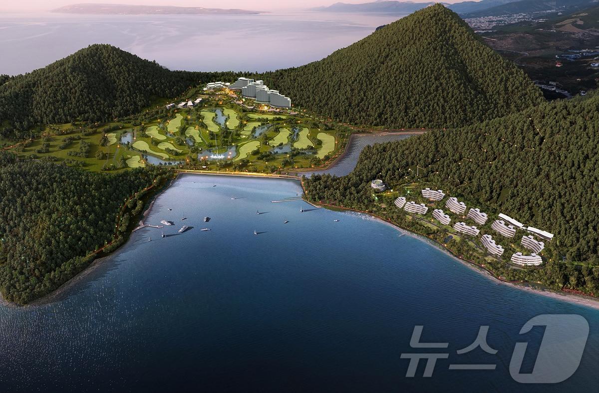본문 이미지 - 여수 무슬목 관광단지 조감도. &#40;여수시 제공. 재판매 및 DB금지&#41; /뉴스1