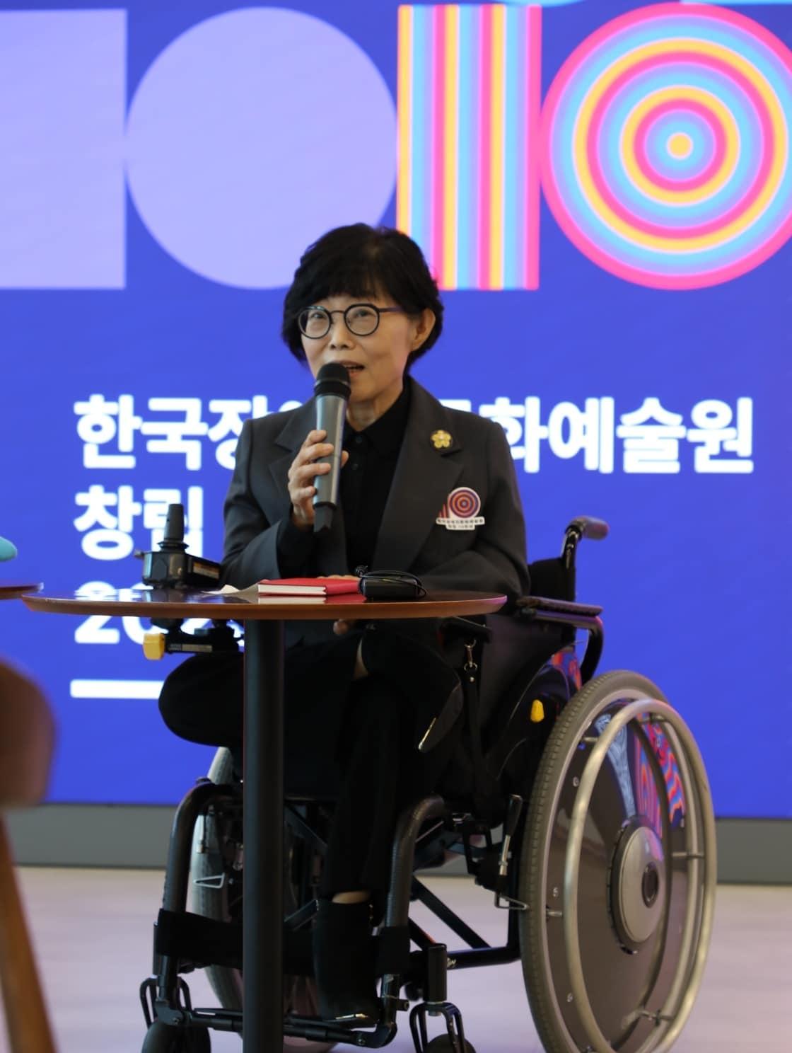 본문 이미지 - 방귀희 한국장애인문화예술원&#40;장문원&#41; 이사장&#40;장문원 제공&#41;