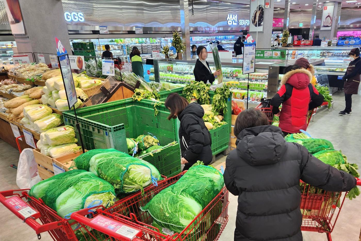 롯데마트와 슈퍼는 13~19일 일주일간 &#39;슈퍼 세이브 김장위크&#39;를 진행한다.&#40;롯데마트제공&#41;