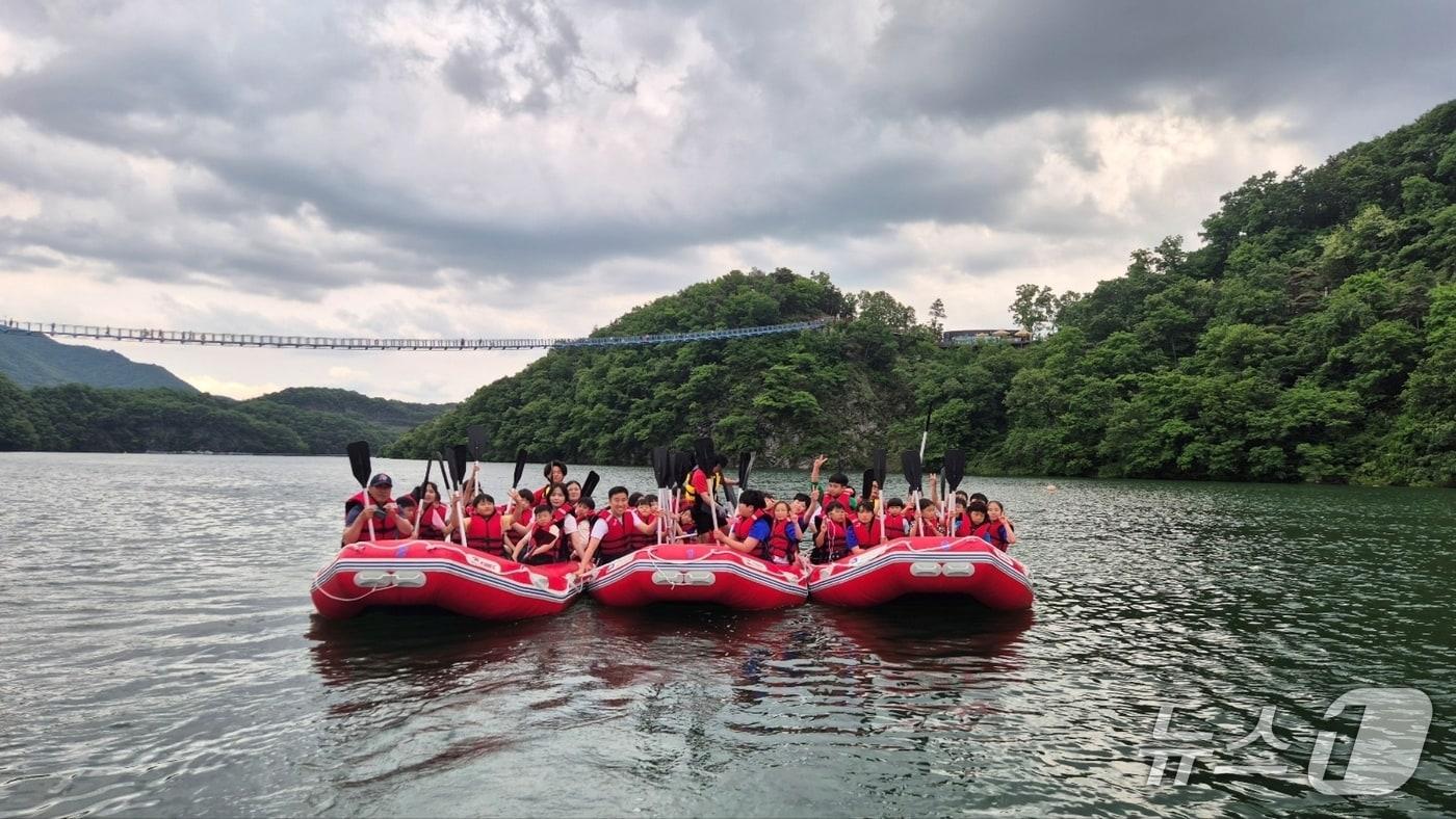 충북 진천군 청소년수련원 수련활동 모습.(진천군 제공, 재판매 및 DB금지)/뉴스1