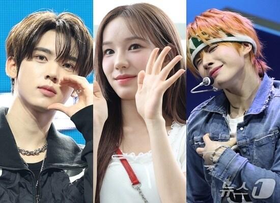 본문 이미지 - 수능보는 아이돌 제로베이스원 한유진, 이즈나 유사랑, 투어스 경민(왼쪽부터) ⓒ 뉴스1