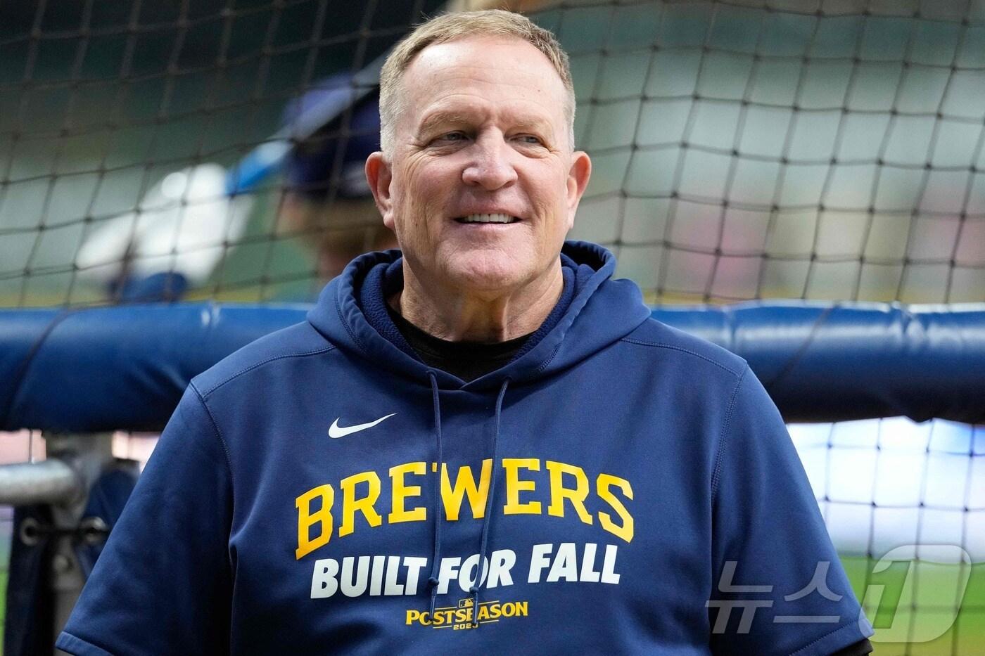 2년 연속 내셔널리그 감독상을 받은 팻 머피 감독&#40;밀워키&#41;. ⓒ AFP=뉴스1