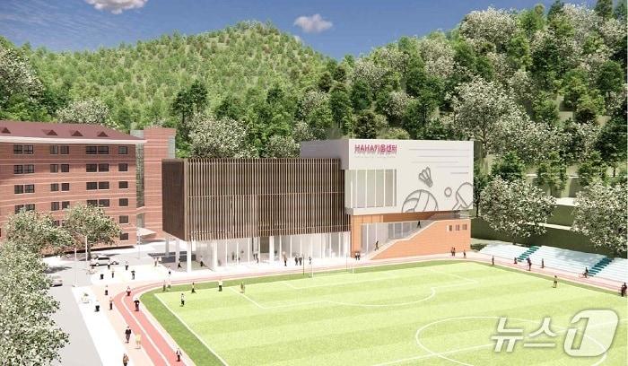 본문 이미지 - HAHA캠퍼스 국민체육센터 조감도 (부산 금정구 제공. 재판매 및 DB 금지)