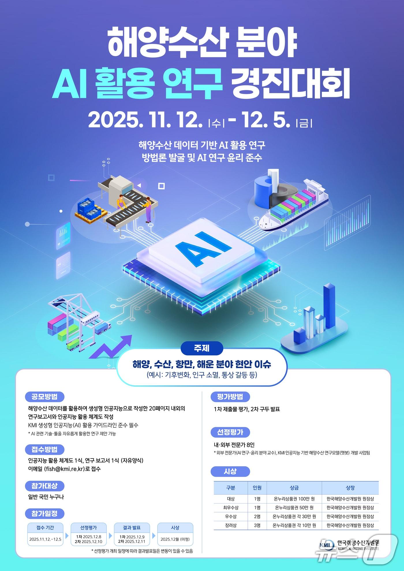 본문 이미지 - 경진대회 포스터 (KMI 제공. 재판매 및 DB 금지)
